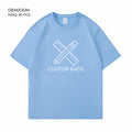 Custom Logo 180gsm Long Staple Cotton Men's T-Shirt Basic Round Neck Tee For Promotion OEM Plain T-Shirt Wholesale