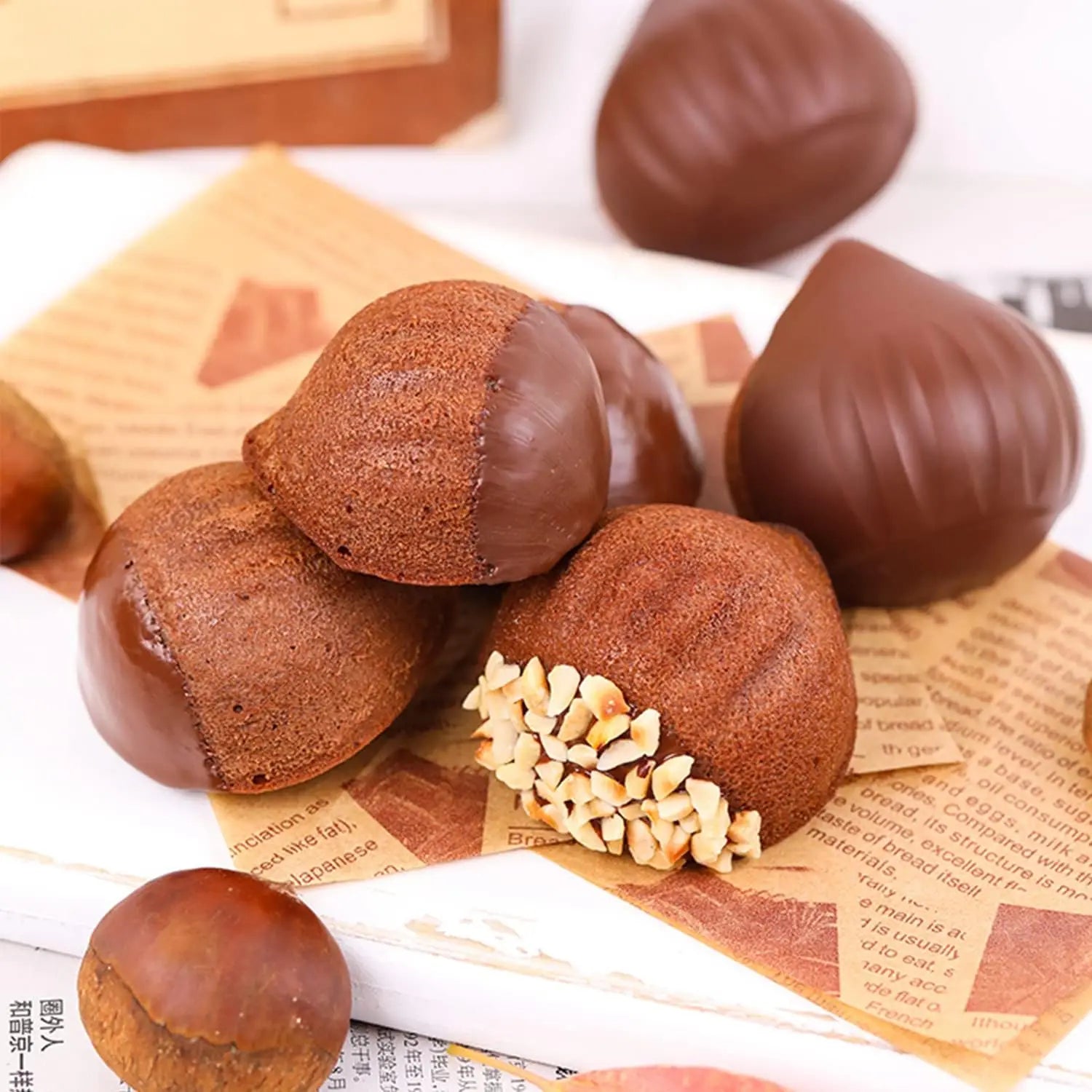DIY Chestnut Plaster Display Decoration Silicone Molds for UV Resin Epoxy Resin Jewelry Making Vegetables