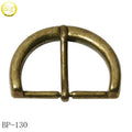 Wholesale Brass Color Adjustable Roller Clip Buckle Zinc Metal Square Buckle for Bags Pin Buckle Maker