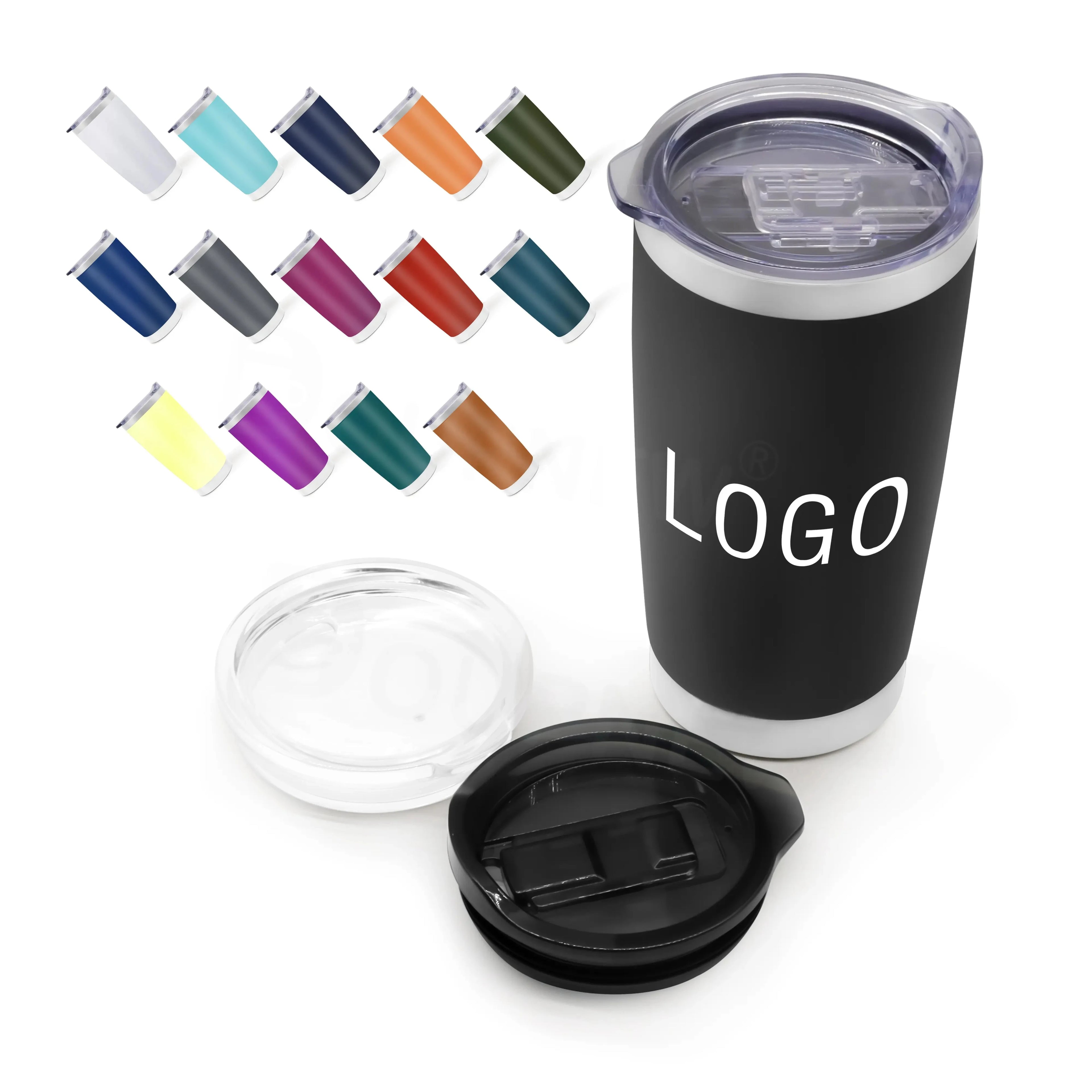550ml Custom Logo Double Wall Stainless Steel Leak Proof Water Tumbler Insulated Mugs Vacuum Flasks With Lid