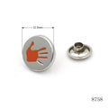High End Shoes Hat Gloves Accessories Small Metal Logo Rivet Custom Soft Enamel logo Studs for Leather Accessories