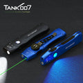 Tank007 WF02L Flat Flashlight 3-in-1 Magnetic EDC Flashlight 365nm UV Green Laser Slim Torch Light High Power Rechargeable