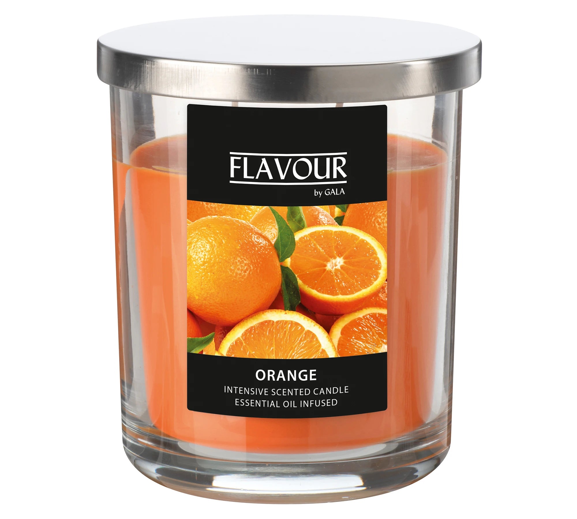 German Brand Orange Scented Luxury Aromatherapy Candles-Long-Lasting Lemon Floral Fragrance Glass Jar Pillar for Easter Ramadan