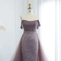 Jancember SZ137 Arabic Scoop Zipper Mermaid Evening Formal Gowns With Train