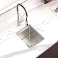 Sarlai Group 12*15 Inches Single Bowl Undermount 16 Gauge Workstation Stainless Steel Bar Kitchen Sink