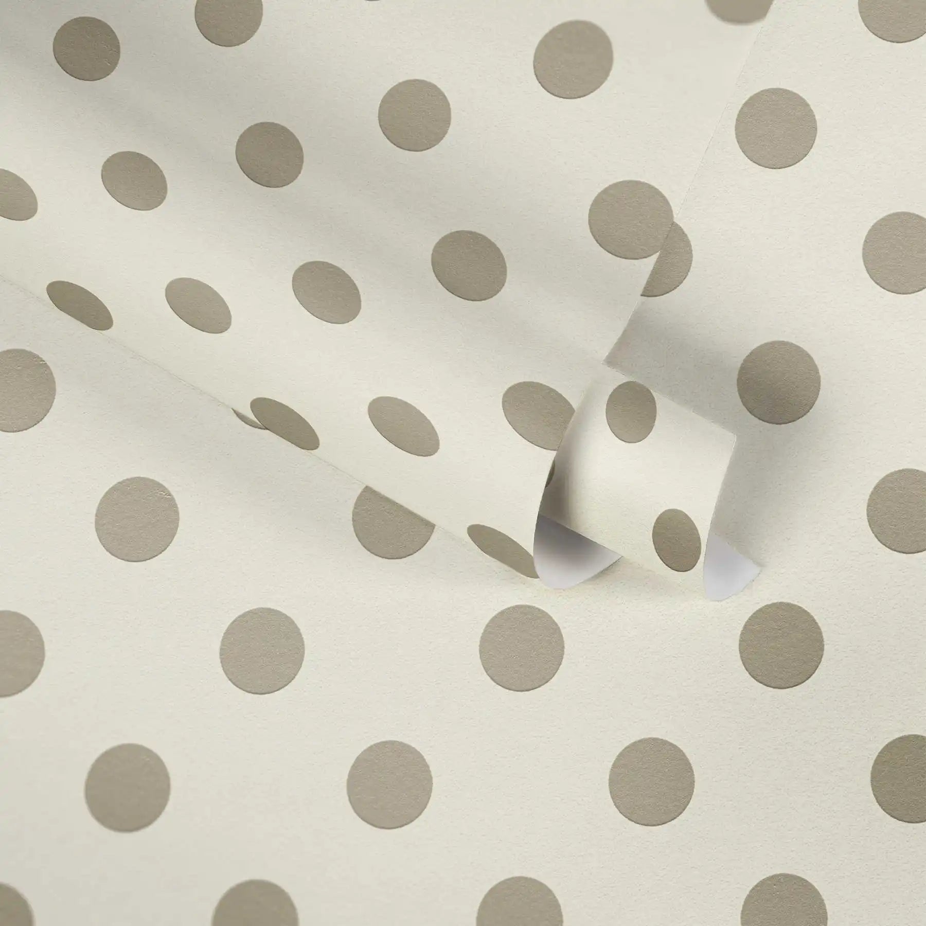 Modern Germany Made Geometric Wallpaper Rolls Dots Beige Pink White Non Woven Vinyl for Living Room & Hotel Use 1005 X 053 m