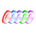 LED Eco-Friendly Silicone Wristbands 4 Super Bright LEDs 12-Hour Battery Remote Control for Party Supplies Event Decorations