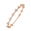 925 Sterling Silver Lab Grown Oval Cut Diamond Bracelet for Women Plated Rose Gold Trendy Unique Design Fine Jewelry Elegant