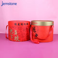 Printed Eco-friendly Round Cardboard Cosmetic Perfume Packaging Kraft Food Chenpi Tea Coffee Paper Tube with String