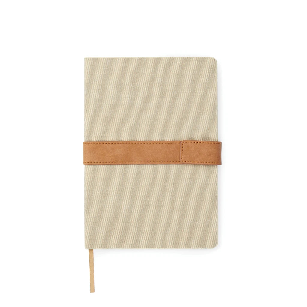 Vinga Brand Bosler A5 Notebook Recycled Canvas Material Corporate Style