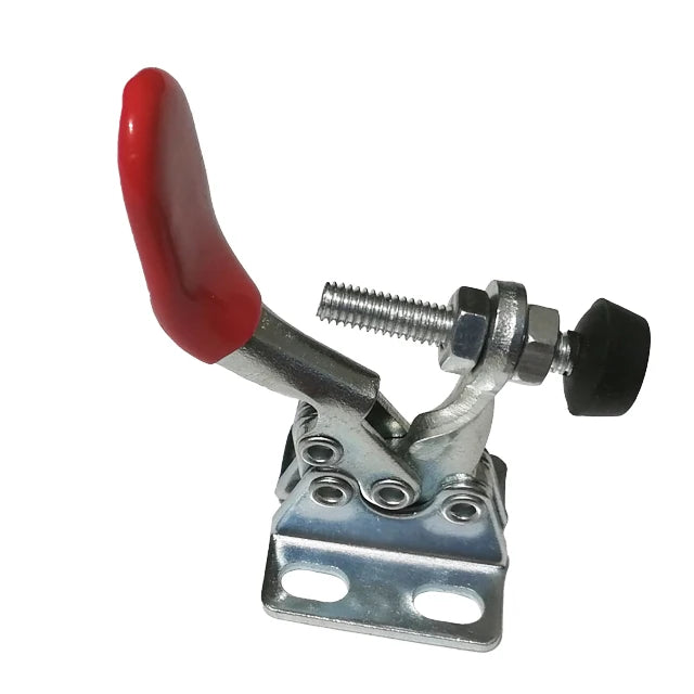 GH-201A 27kg Holding Capacity Red Plastic Covered Handle Horizontal Toggle Clamp