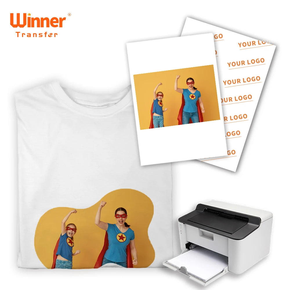 Winner Transfer Printable A4 A3 Blank Transfer Paper Laser Light Printing Heat Transfer Paper for t Shirts MegaBDM