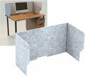 Portable Foldable Office Desk Partition 3/4 Panel Fabric Acoustic Privacy Screen for Workstation Classroom