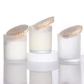 10oz Customized Color Candle Jar Glass Candle Jar with Bamboo and Metal Lid