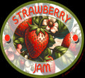Custom Jam Jar Strawberry Jam Label Sticker Design Fruit Jam Packaging Sticker Label for Business Advertising