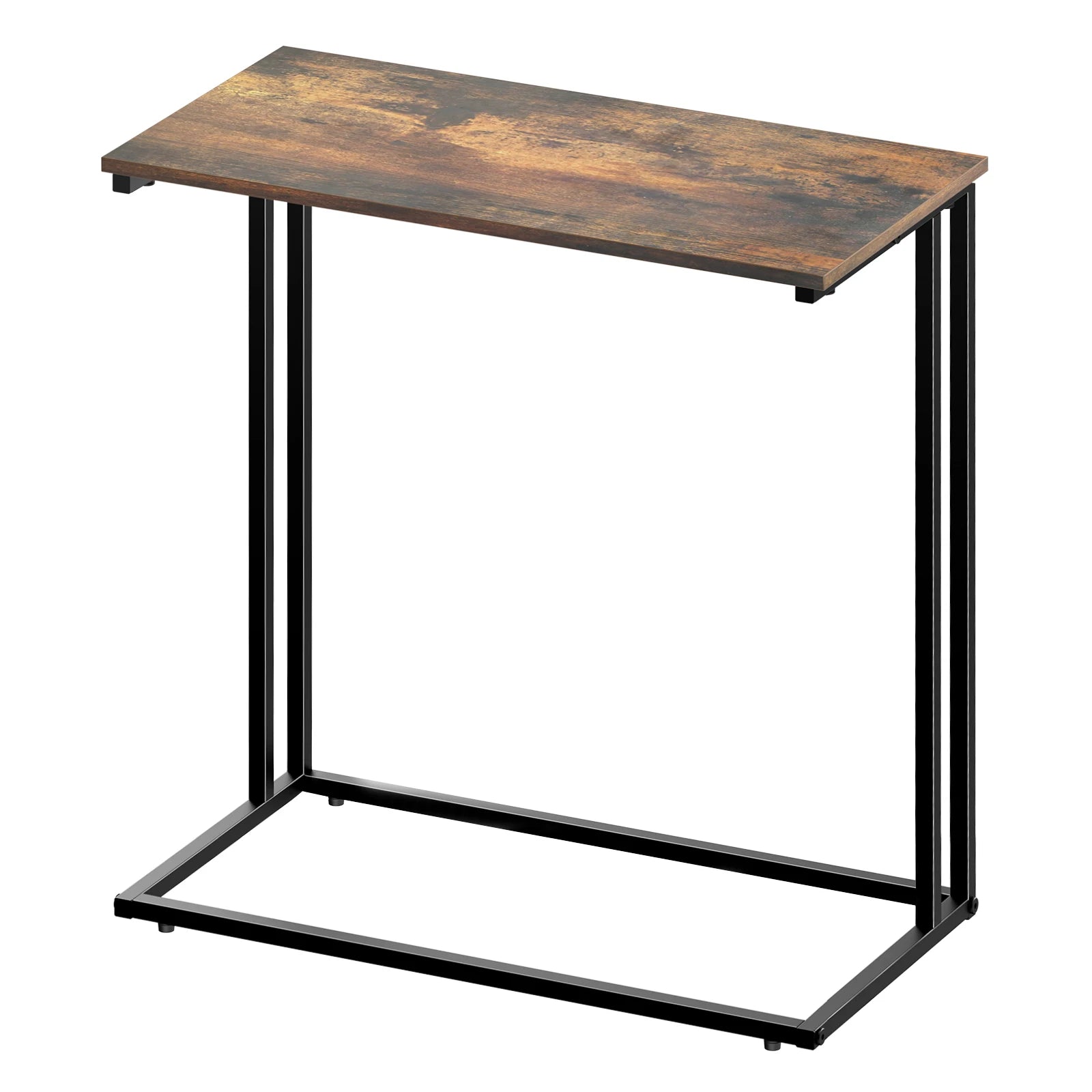 C-shaped Side Table Coffee Tables Wooden Tables Portable Small Table Home Furniture for Living Room Bedroom Office Study