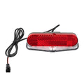 Bike Tail Light Portable LED Rear Brake Lamp with Retro-reflectors Waterproof Battery Power Supply for Bafang Mid Motor Kits