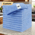Quick-Drying Solid Color Square Microfiber Kitchen Towel Reusable Beach-Friendly Sublimation Woven Embroidered Printed Pattern