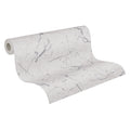 Modern Marble White Grey Non Woven Vinyl Wallpaper Rolls-Abrasion Light Resistant Household Entertainment Bathroom Use Made
