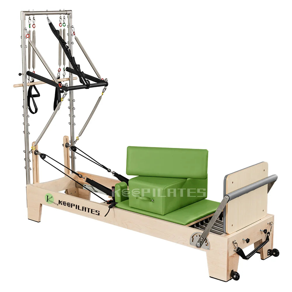 Factory Direct Supply Maple Wood Pilates Reformer Gym Fitness Equipment Pilates Half cadillac Reformers Machine for Yoga Studio