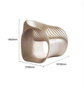 Cobuild Factory Direct Sales Modern Luxury Hotel Art Furniture Handmade Vertical Section Laminated Chair for Home Furniture
