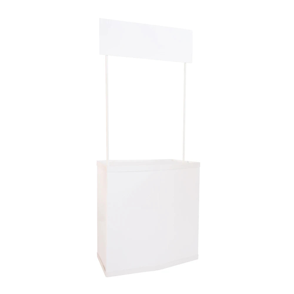 Promo Advertising Portable Aluminum & Plastic/Abs Foldable Display Promotion Counter Stand Popular PP New Design