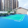 Enlio SES Pro Rubber Sports Floor - All-Weather Outdoor Multi-Sport for Basketball Tennis Volleyball Badminton Table Tennis