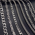 Bulk Mens Hips Hop No Fade Tarnish Titanium Steel Thick Chunky Chain Necklace Stainless Steel Cuban Link Chain Jewelry Necklace