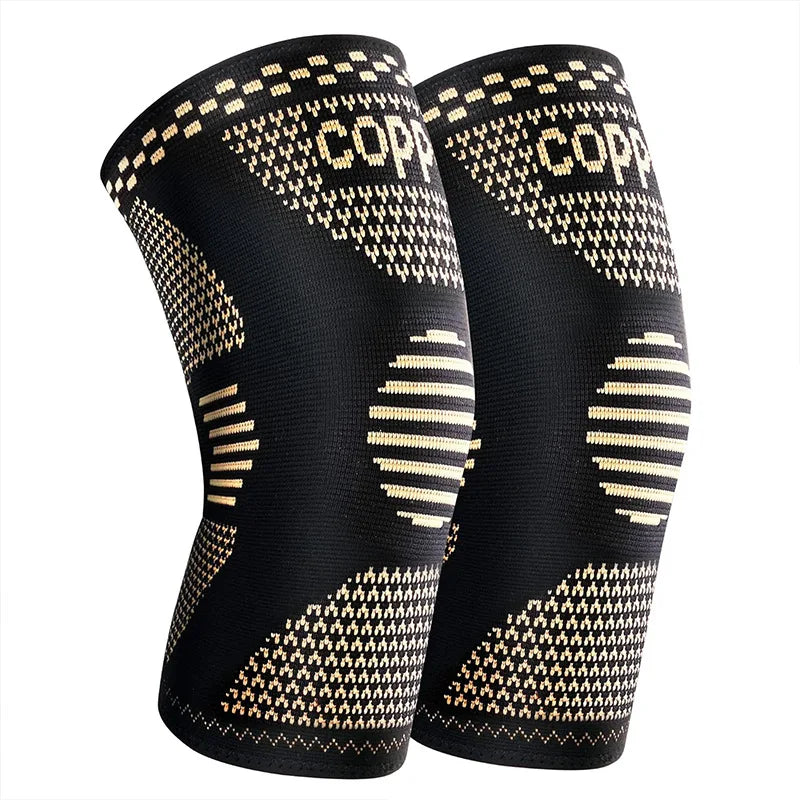 Copper Ion Sports Protective Gear-Shock-Absorbing Knee Pads Ankle Brace Elbow Support & Wrist Palm Guard  for Fitness