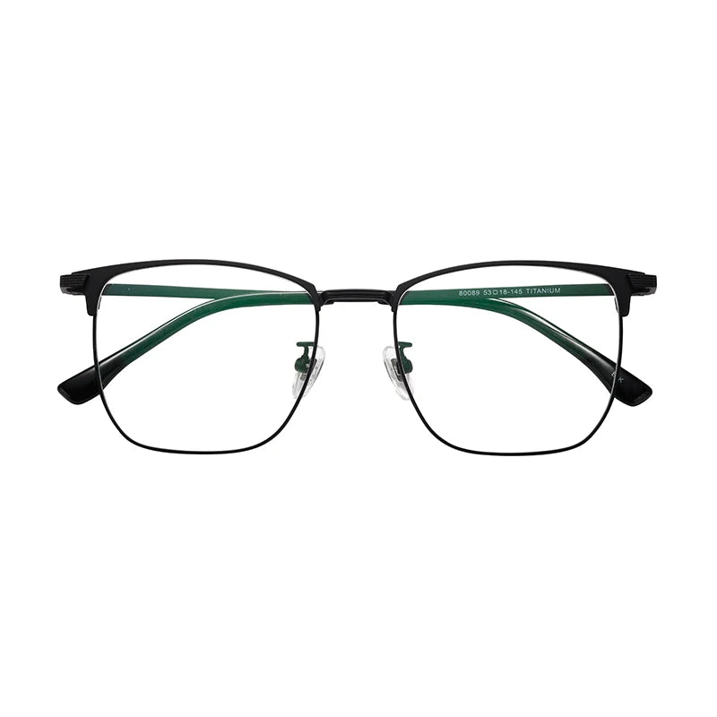Premium Classic Square Titanium Alloy Frame Reading Glasses Prescription Eyeglasses Eyewear Retro Businessman