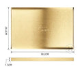 Brushed Golden Modern Elegant Stainless Steel Eco-Friendly Multi-Function Organizer Display Serving Tray for Shop