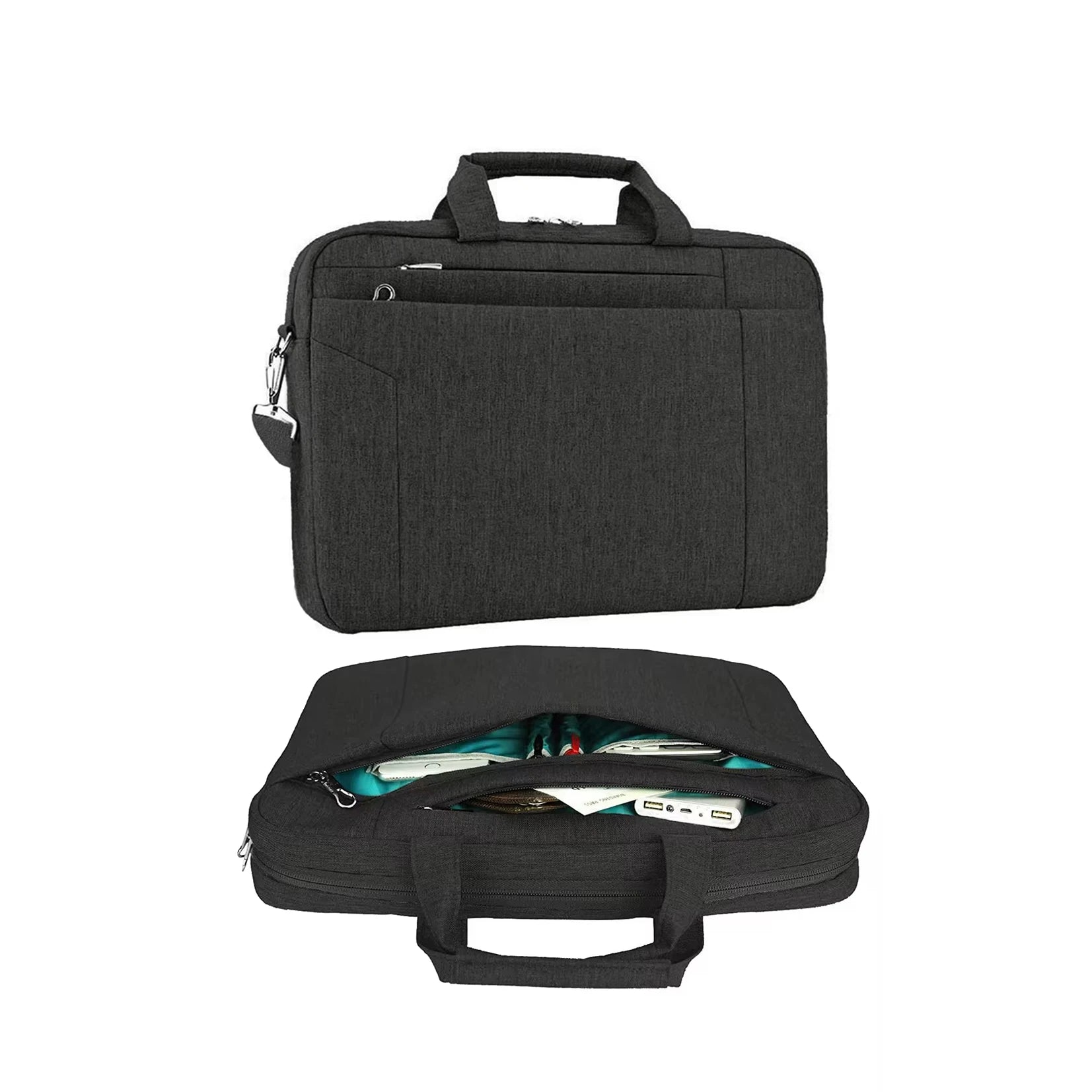 Premium Anti-scratch Handbag 15.6 Inch Durable Business Laptop Message Bag Briefcase Bag Office Shoulder Messenger Handbag
