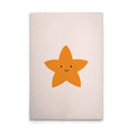 Made In Germany - Home Decor Canvas Picture Star Nursery - Wall Mural In Beige And Yellow - Canvas Picture On Stretcher Frame