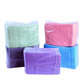 125-Piece Disposable Plastic Dental Bibs Waterproof Paper Manicure Table Sheets for Tattoo Piercing Permanent Makeup Accessories