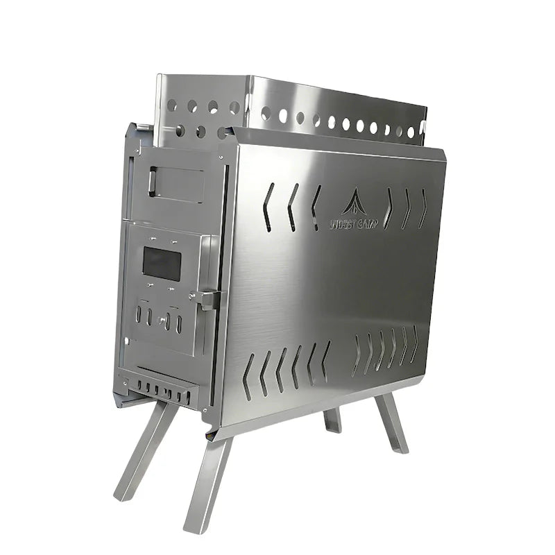 INBESTCAMP Multi-Fuel Wood Burning Heater with Windproof Chimney & Detachable Gabion for Outdoor Camping Tent OEM/ODM Factory