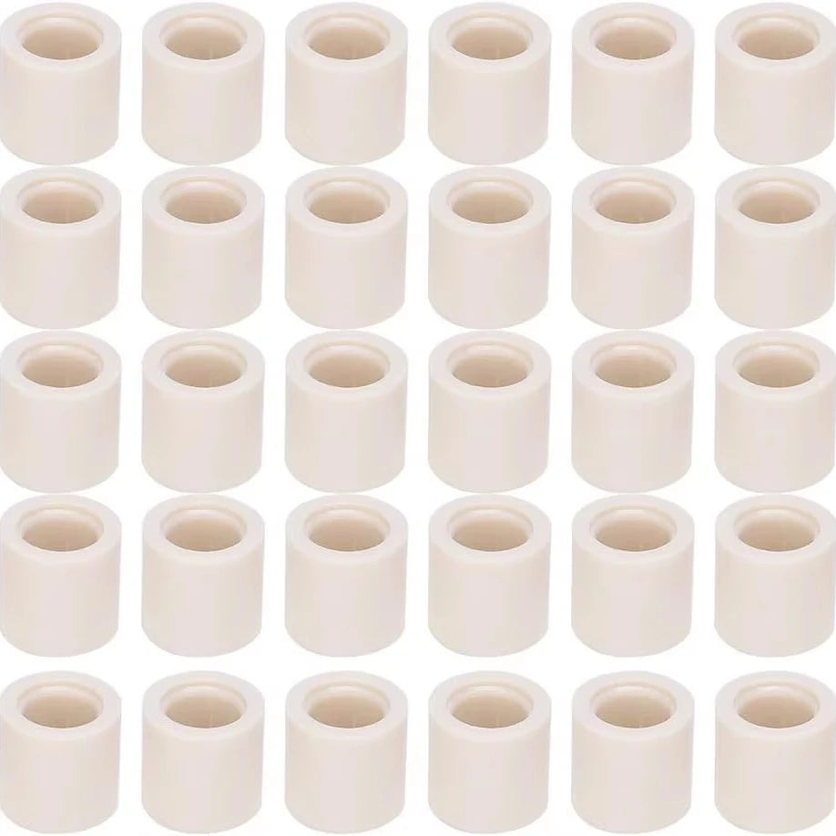 CUEELF Durable White Pool Cue Stick Ferrule Fiber Billiard Pool Cue Ferrule Professional Snooker Pool Repair Accessories