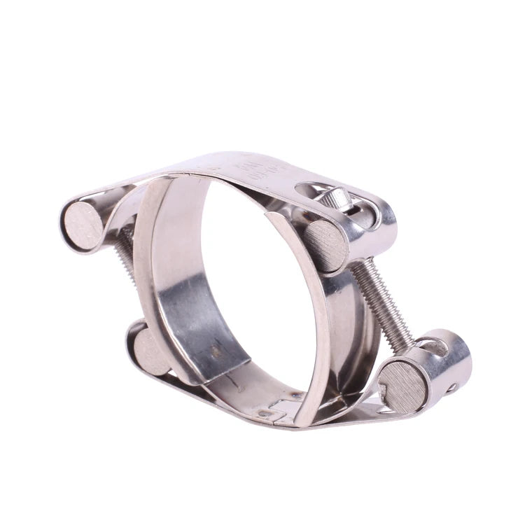 Galvanized Steel and Stainless Steel Double Band Bolt Hose Clamp MegaBDM