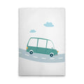 Made In Germany - Home Decor Canvas Picture Children'S Room Cars - Wall Painting Mural In White And Green - Stretcher Frame Art