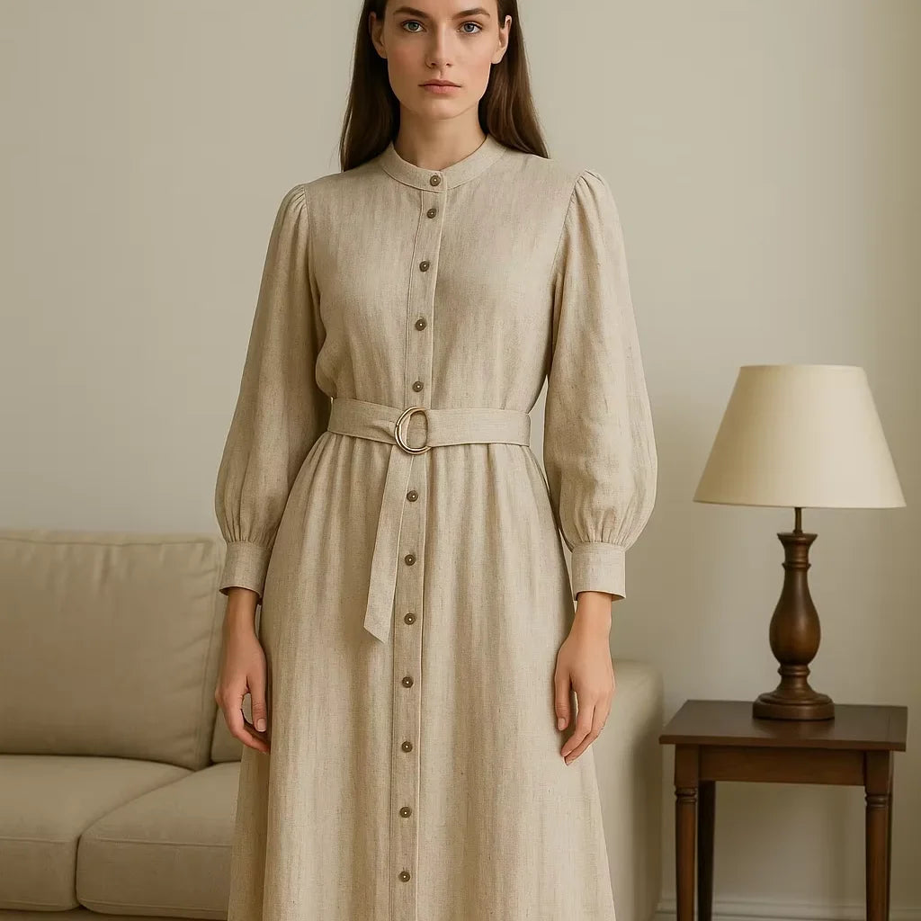 YXD072 Ig Hot-selling Linen Blended High-end Casual Long Modest Customizable High-end Eid Factory Price Wholesale