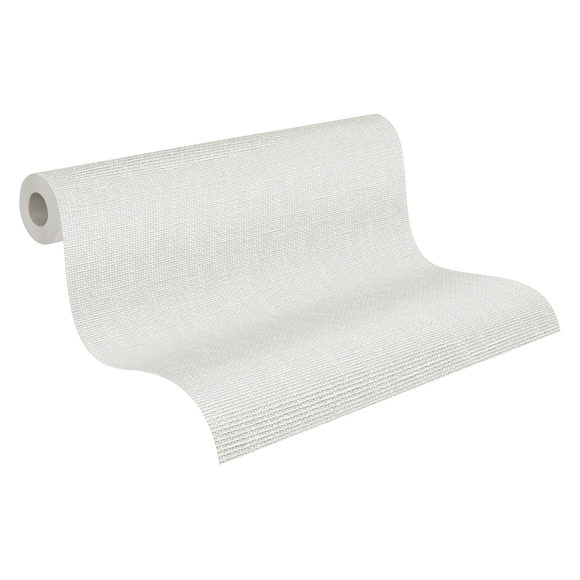 Made in Germany - Coatable Wallpaper rolls Plain Colour Paintable White Non Woven Vinyl Wallpaper for painting - 1005 x 053 m