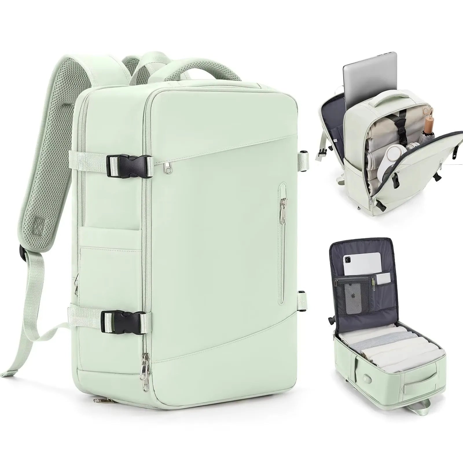 HeroicKnight Fashionable Student Backpack Large Capacity Waterproof Teens Modern School Backpacks Men Travel Bagpack for Laptop