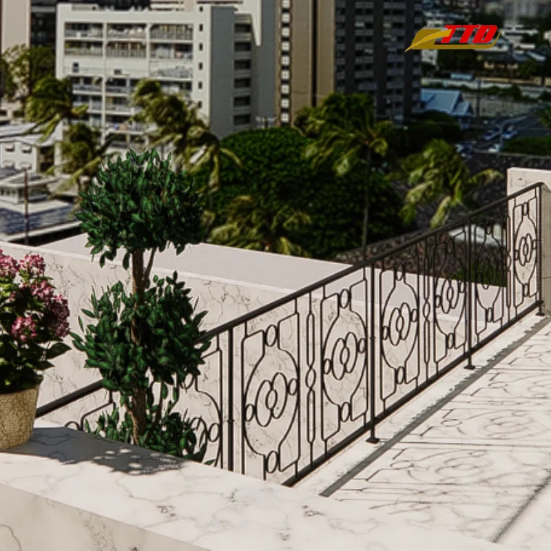 Upgrade Your Outdoor Space with Custom Iron Balcony Railing Panels and Balcony Railing Posts for Extra Safety