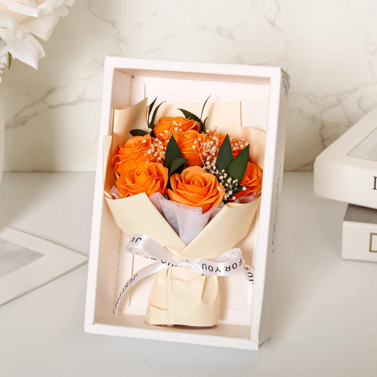 C224054 Artificial Soap Rose Bouquet Hot Sale New Valentine's Day Mother's Day Gift Wedding Jewelry MegaBDM