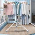 Simple Metal Tripod Outdoor Indoor Portable Laundry Folding Stainless Steel Clothes Drying Rack