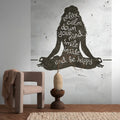 Made in Germany Photo Wallpaper Murals Concrete Look Black White Non Woven Vinyl Wall Mural Meditation for Hotel - 159 x 280 m