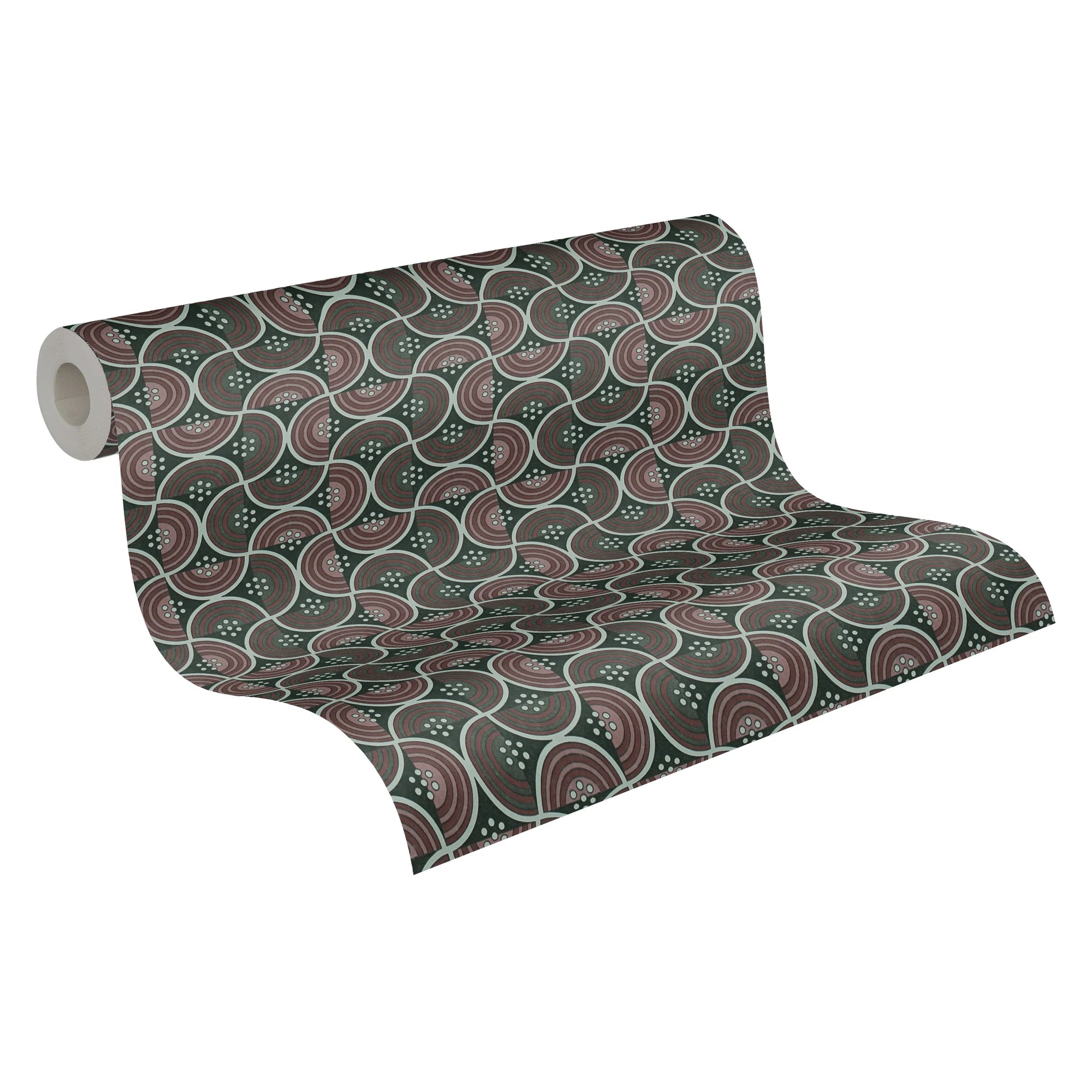 Made Germany-Luxury Modern Non Woven Wallpaper Rolls Red Green Black Wash-Resistant Light Resistant for Kitchen Gym-1005 X 053