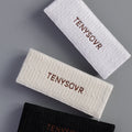 Factory Direct Damask Neck Labels Personalised Woven End Fold Satin Collar Sew Label with Name Logo for Clothes MegaBDM