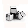 4 PCS 6PCS 8 PCS  Metal Chilling Ice Cubes Reusable 304 Stainless Steel Rock Whiskey Stones with Tongs