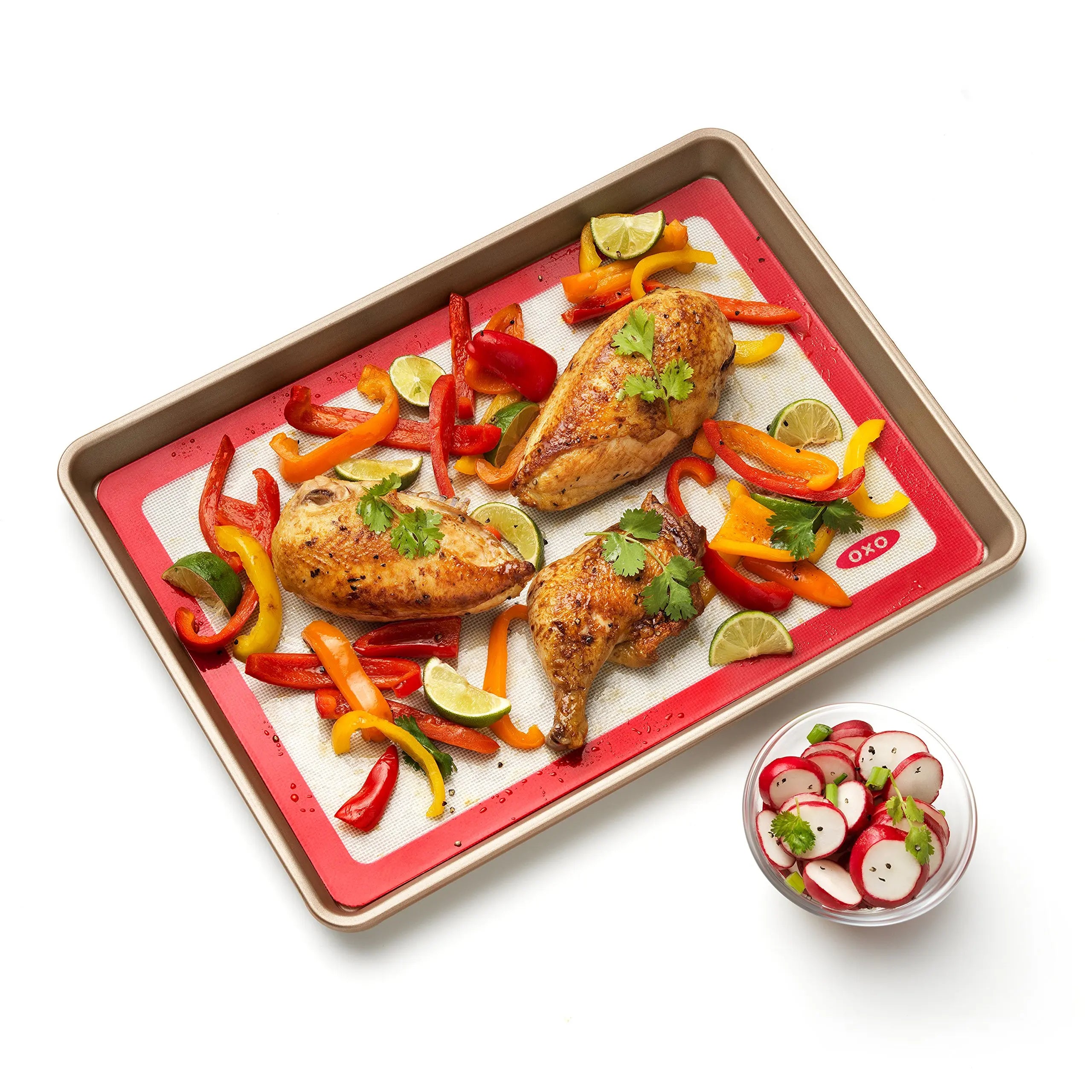 Silicone Baking Mats 0.75mm - Non-Stick Silicone Sheets for Bake Pans & Rolling