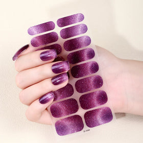 Factory Production Supports Customized Exquisite Gradient Nail Wraps Stickers Decorative Nail Art